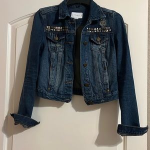 Dollhouse studded denim jacket size small